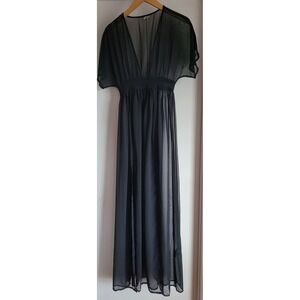 ASOS Elegant Women's Cover Up Size 4 Black Polyester Swimwear Sheer